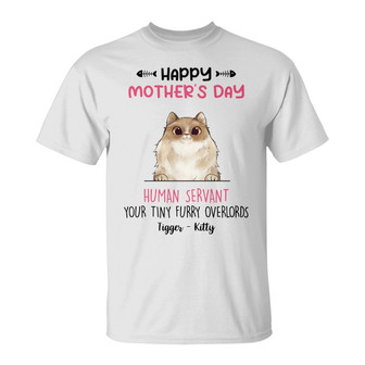 Personalized Cat Mom Mother's Day T Shirt - Thegiftio UK