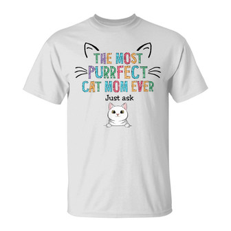 Personalized Cat Mom T Shirt - Thegiftio UK