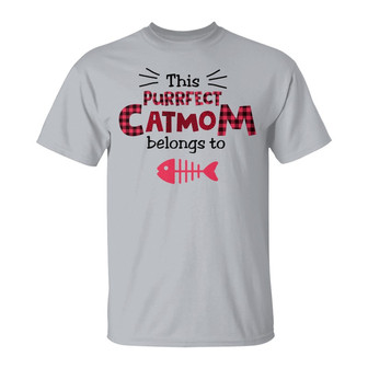 Personalized Cat Mom White T Shirt - Thegiftio UK