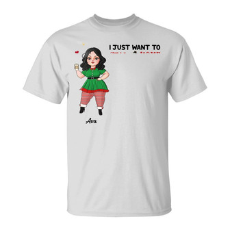 Personalized Christmas Girl T Shirt - Thegiftio UK