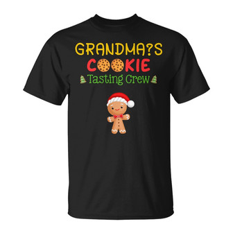 Personalized Christmas Grandma Cookie Tasting Crew T Shirt - Thegiftio UK