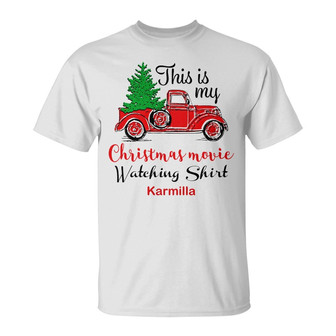 Personalized Christmas Movie Red Truck T Shirt - Thegiftio UK