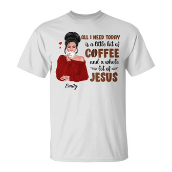 Personalized Coffee Jesus T Shirt - Thegiftio UK