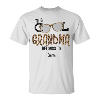 Personalized Cool Grandma Christmas Pattern T Shirt - Thegiftio UK