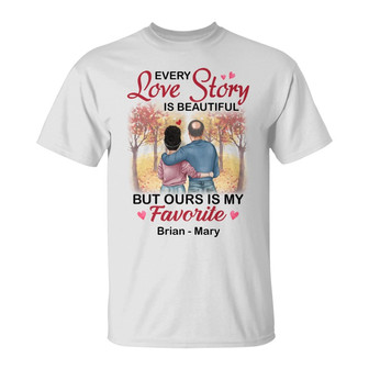 Personalized Couple Fall T Shirt - Thegiftio UK