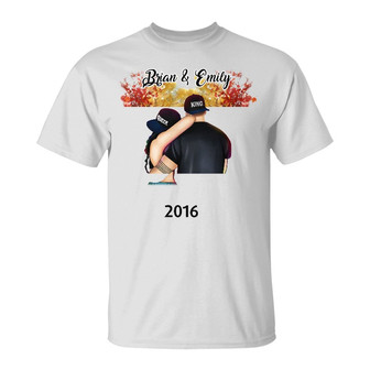 Personalized Couple Fall Together Since T Shirt - Thegiftio UK