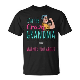 Personalized Crazy Grandma T Shirt - Thegiftio UK