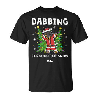 Personalized Dachshund Dog Christmas T Shirt - Thegiftio UK