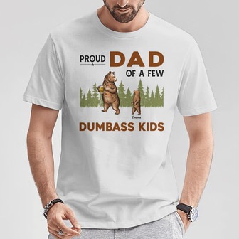 Personalized Dad Bear T Shirt - Thegiftio UK