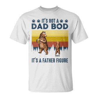 Personalized Dad Bod Papa Bear T Shirt - Thegiftio UK