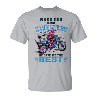 Personalized Dad Dirtbike FD White T Shirt - Thegiftio UK