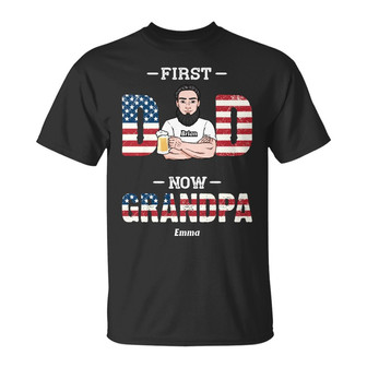Personalized Dad Grandpa 4th of July Independence Day T Shirt - Thegiftio UK