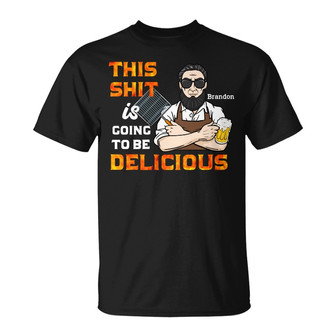Personalized Dad Grandpa BBQ Grill T Shirt - Thegiftio UK