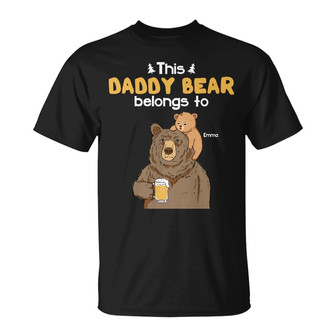 Personalized Dad Grandpa Bear T Shirt - Thegiftio UK