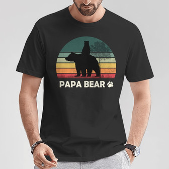 Personalized Dad Grandpa Bear T Shirt - Thegiftio UK