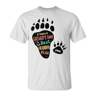 Personalized Dad Grandpa Bear T Shirt - Thegiftio UK
