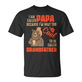 Personalized Dad Grandpa Bear T Shirt - Thegiftio UK