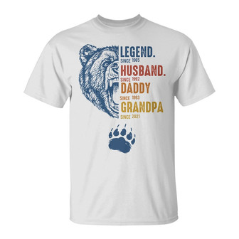Personalized Dad Grandpa Bear T Shirt - Thegiftio UK