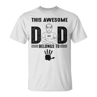 Personalized Dad Grandpa Belongs To T Shirt - Thegiftio UK