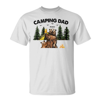 Personalized Dad Grandpa Camping T Shirt - Thegiftio UK