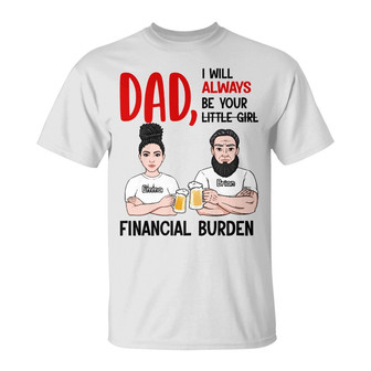 Personalized Dad Grandpa Daughter T Shirt - Thegiftio UK