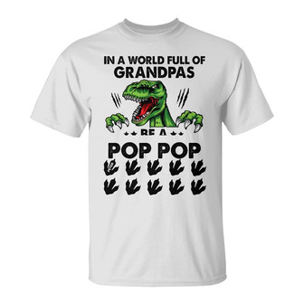 Personalized Dad Grandpa Dinosaur T Shirt - Thegiftio UK