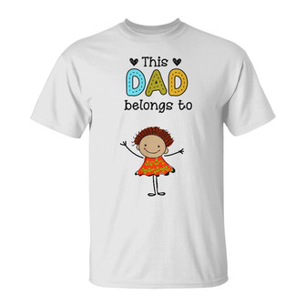 Personalized Dad Grandpa Drawing T Shirt - Thegiftio UK