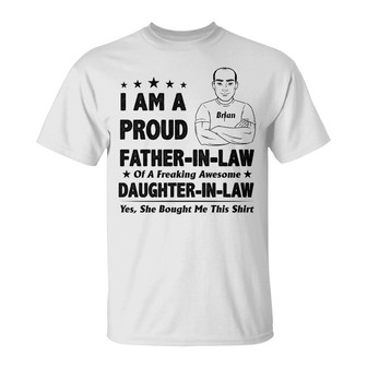 Personalized Dad Grandpa Father-In-Law Daughter-In-Law T Shirt - Thegiftio UK