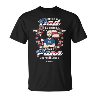 Personalized Dad Grandpa FD T Shirt - Thegiftio UK