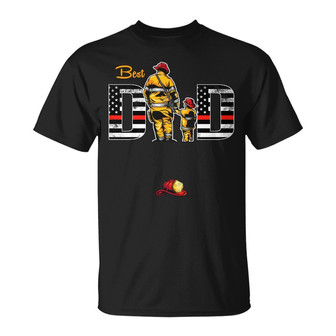 Personalized Dad Grandpa Firefighter T Shirt - Thegiftio UK