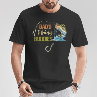 Personalized Dad Grandpa Fishing Buddies T Shirt - Thegiftio UK