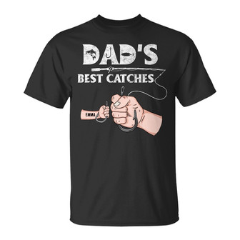 Personalized Dad Grandpa Fishing T Shirt - Thegiftio UK