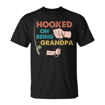 Personalized Dad Grandpa Fishing T Shirt - Thegiftio UK