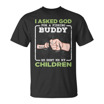 Personalized Dad Grandpa Fishing T Shirt - Thegiftio UK