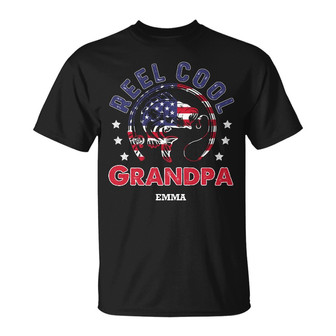 Personalized Dad Grandpa Fishing T Shirt - Thegiftio UK