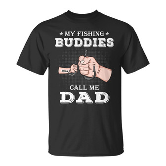 Personalized Dad Grandpa Fishing T Shirt - Thegiftio UK