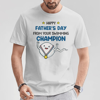 Personalized Dad Grandpa From Swimming Champion T Shirt - Thegiftio UK
