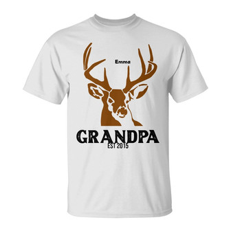 Personalized Dad Grandpa Hunting Deer T Shirt - Thegiftio UK