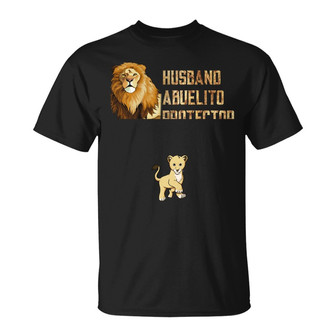 Personalized Dad Grandpa Lion T Shirt - Thegiftio UK