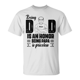 Personalized Dad Grandpa Papa T Shirt - Thegiftio UK