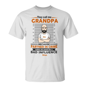 Personalized Dad Grandpa Partner T Shirt - Thegiftio UK