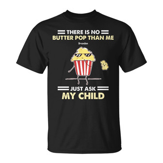 Personalized Dad Grandpa Popcorn T Shirt - Thegiftio UK