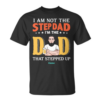 Personalized Dad Grandpa Stepdad T Shirt - Thegiftio UK
