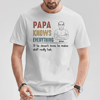 Personalized Dad Grandpa T Shirt - Thegiftio UK