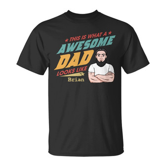 Personalized Dad Grandpa T Shirt - Thegiftio UK