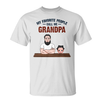 Personalized Dad Grandpa T Shirt - Thegiftio UK