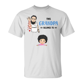 Personalized Dad Grandpa T Shirt - Thegiftio UK