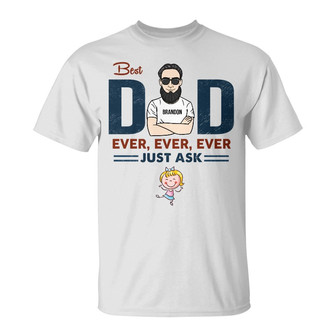 Personalized Dad Grandpa T Shirt - Thegiftio UK
