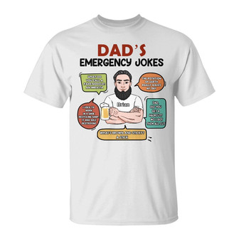 Personalized Dad Jokes T Shirt - Thegiftio UK