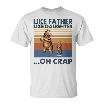 Personalized Dad Papa Bear T Shirt - Thegiftio UK